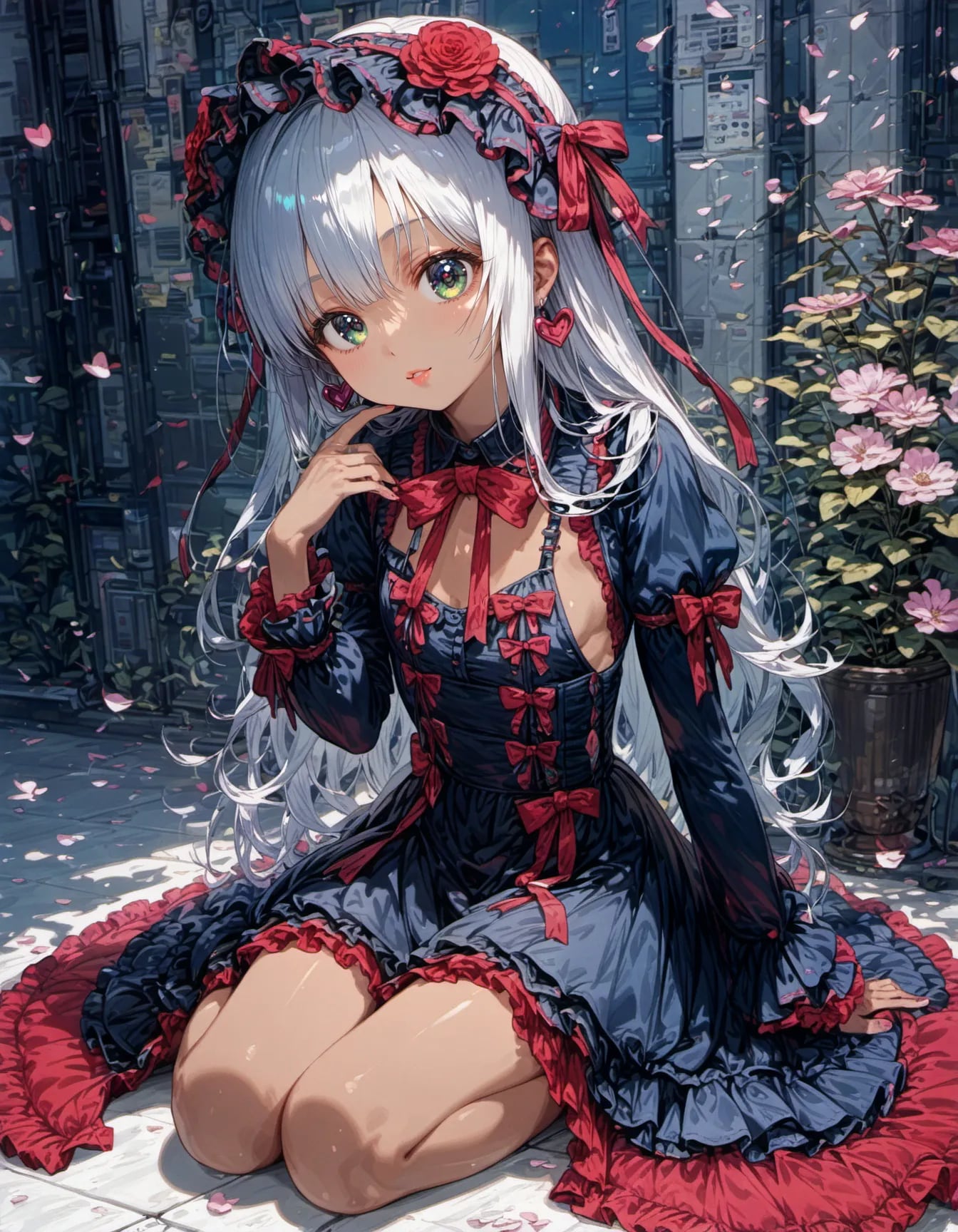 Gothic Rose in the Concrete Jungle | の人気AIイラスト・グラビア