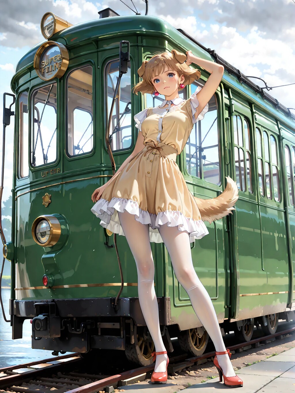 初の投稿企画「車輪」　可愛い路面電車