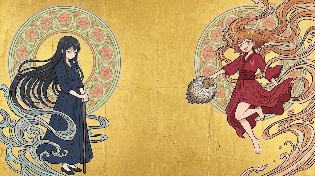 浮世絵・屏風絵風