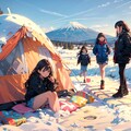 冬のマウント富士 5枚目