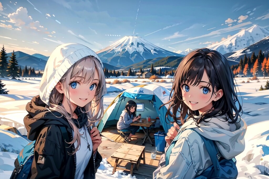 冬のマウント富士