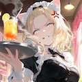 【うちの子ママ】セラさんのメイド喫茶体験 3枚目