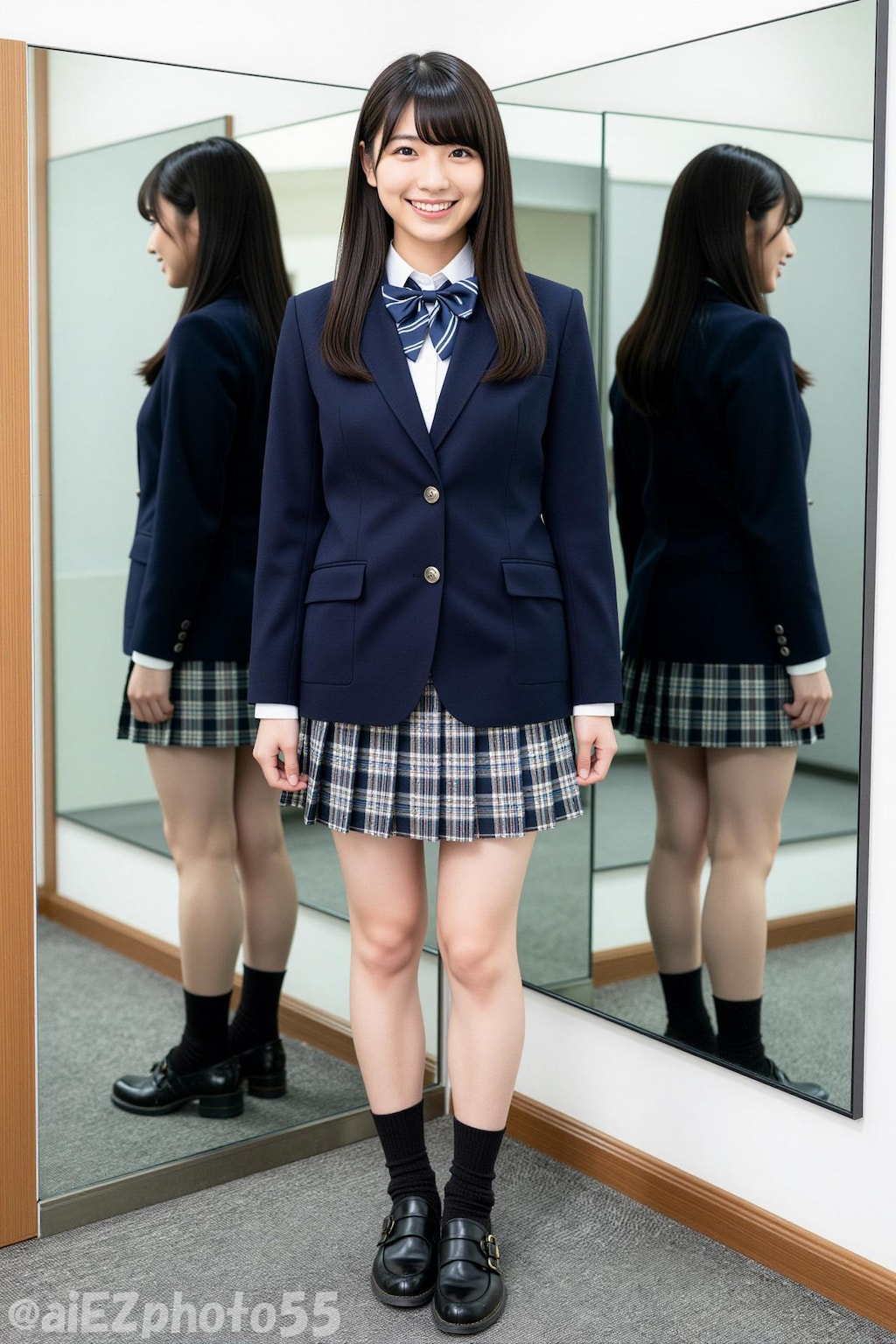 制服試着