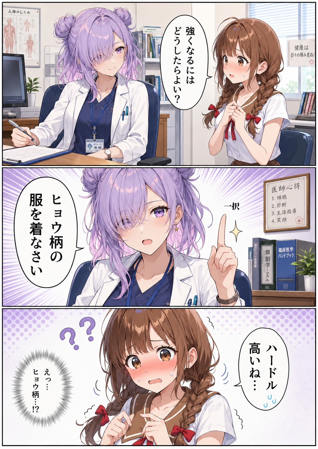【AI漫画】まだら先生のアドバイス①