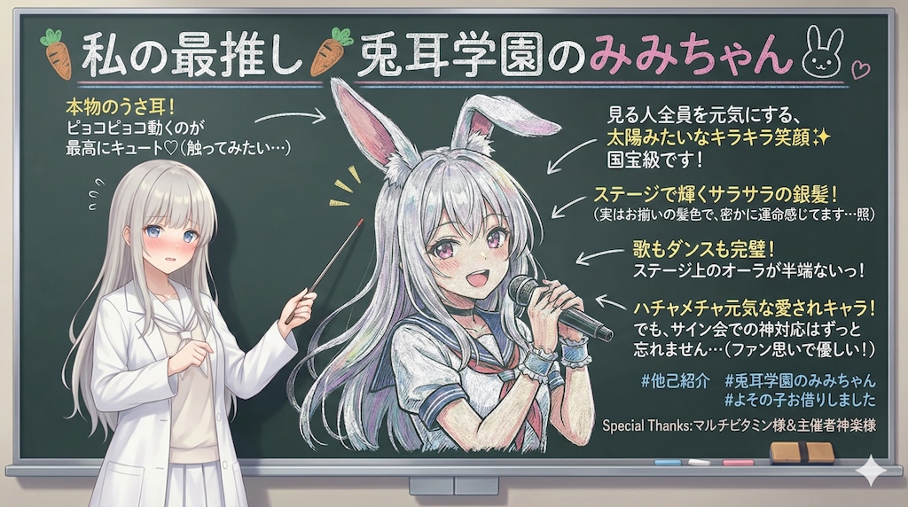 🥕私の最推し🥕兎耳学園のみみちゃん🐰