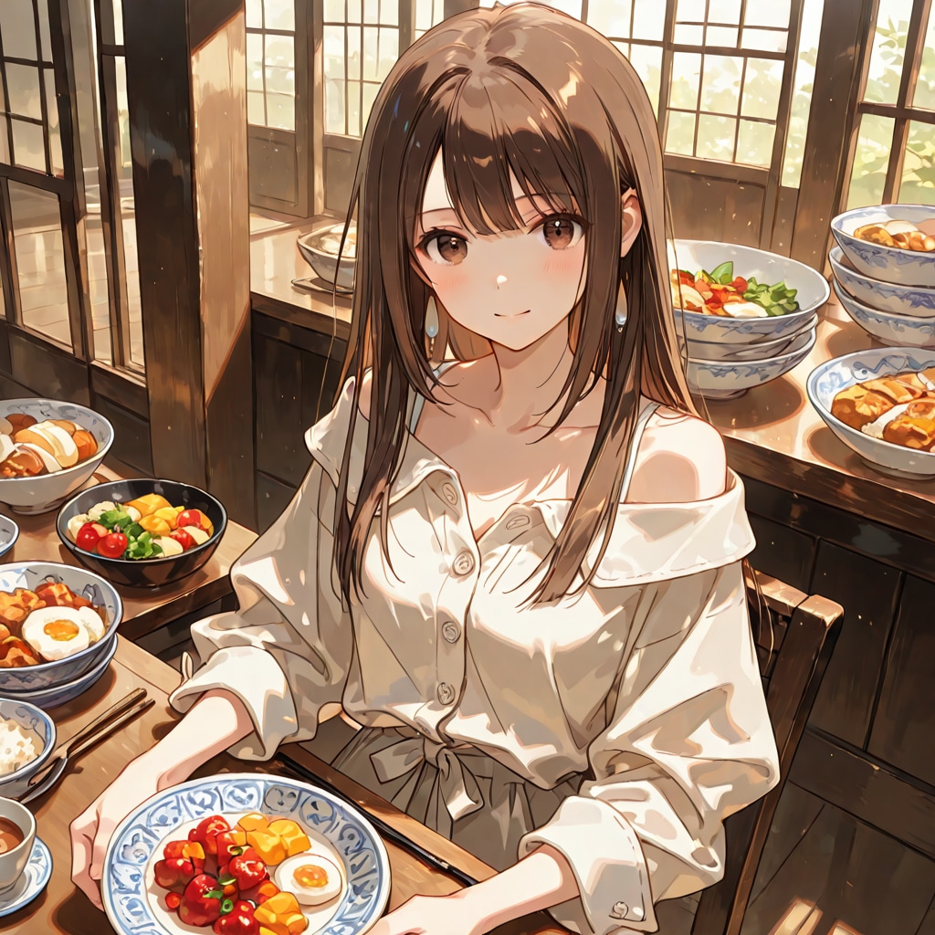 沢山食べるキミが好き  うちの子小早川琴葉 | の人気AIイラスト・グラビア