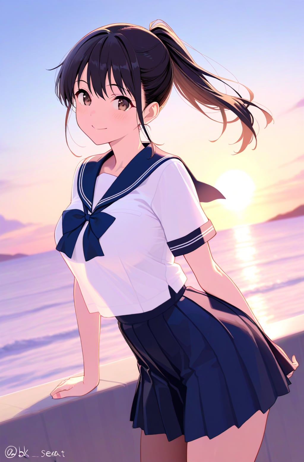 セーラー服の美少女