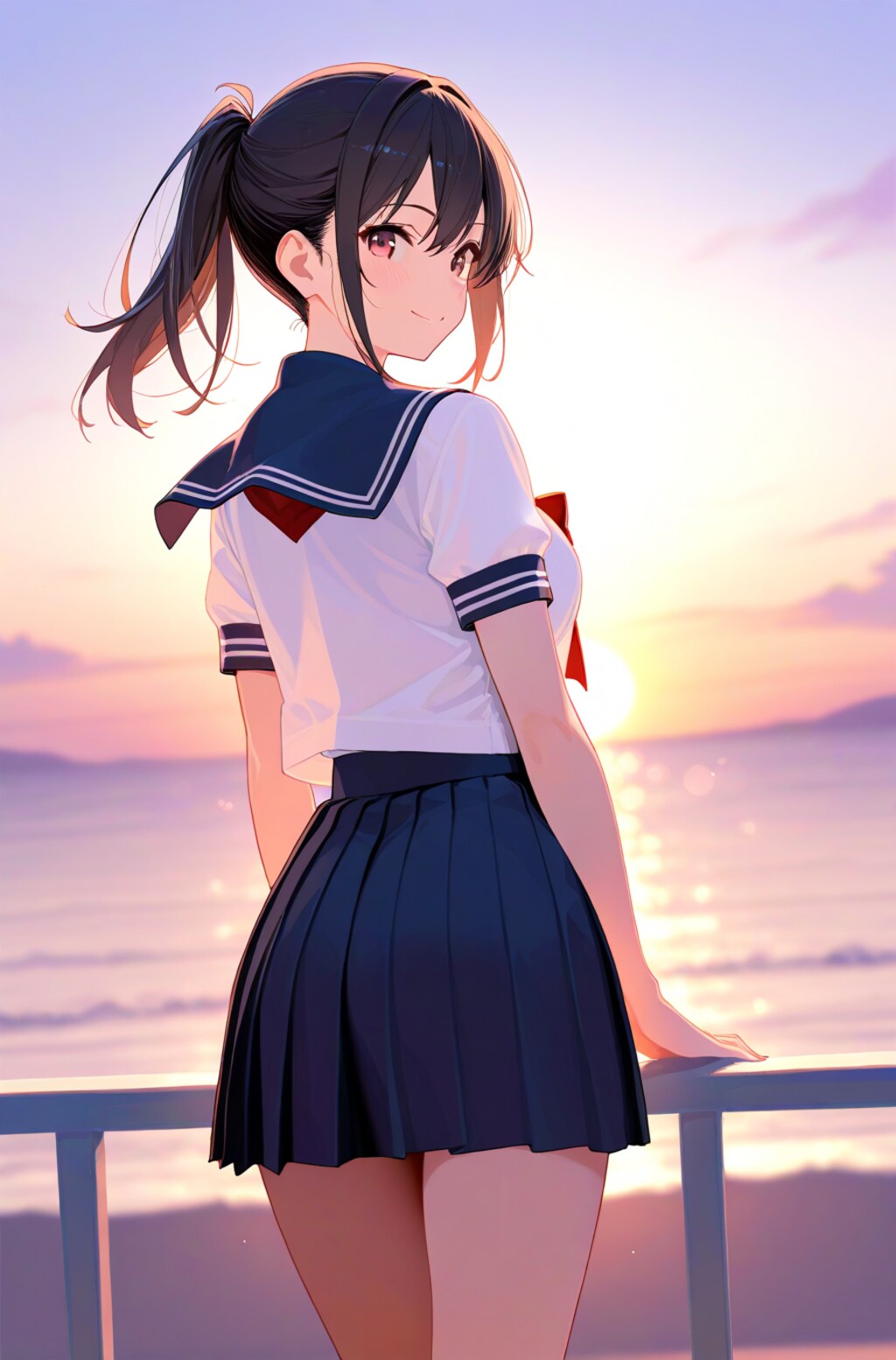 セーラー服の美少女