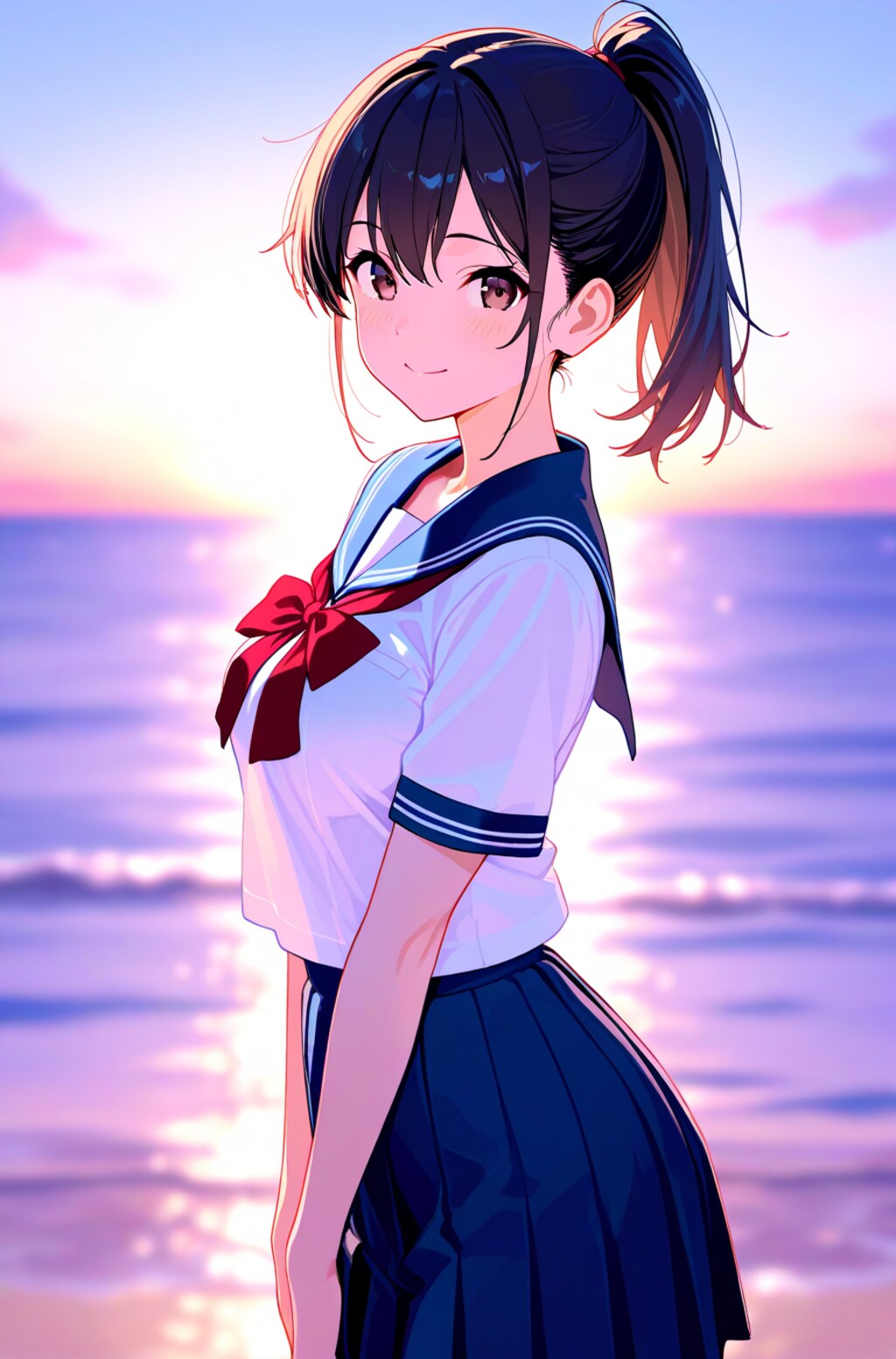 セーラー服の美少女