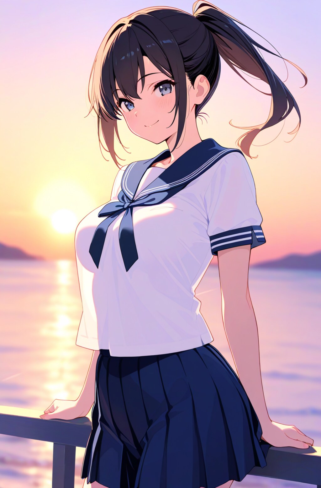 セーラー服の美少女