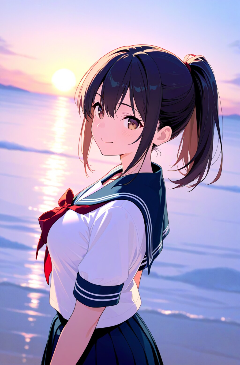 セーラー服の美少女