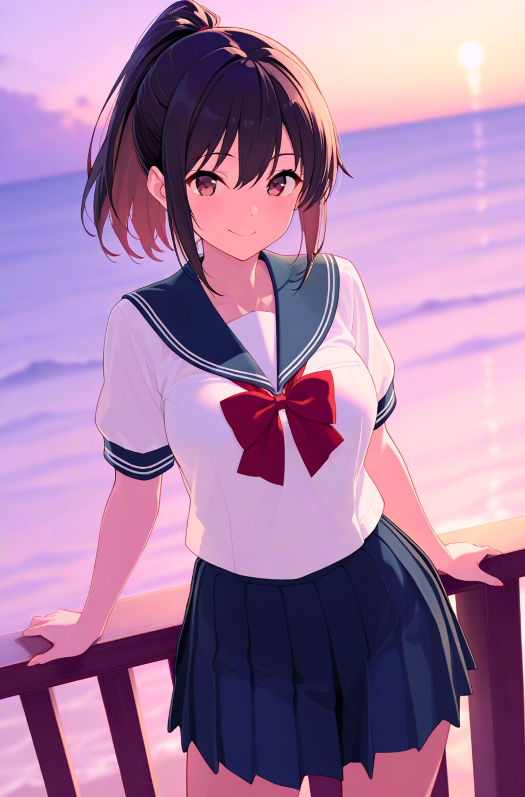 セーラー服の美少女