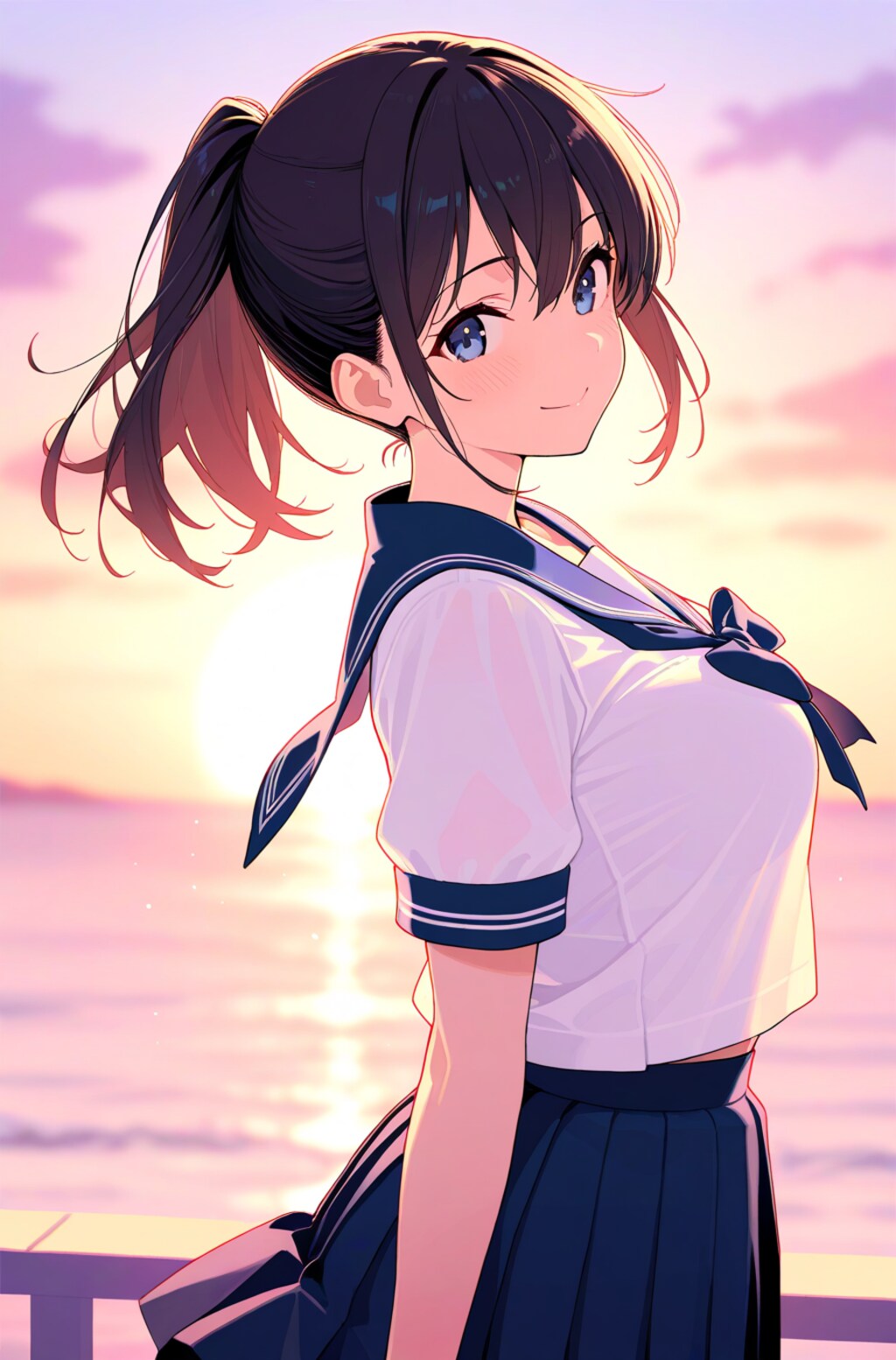 セーラー服の美少女