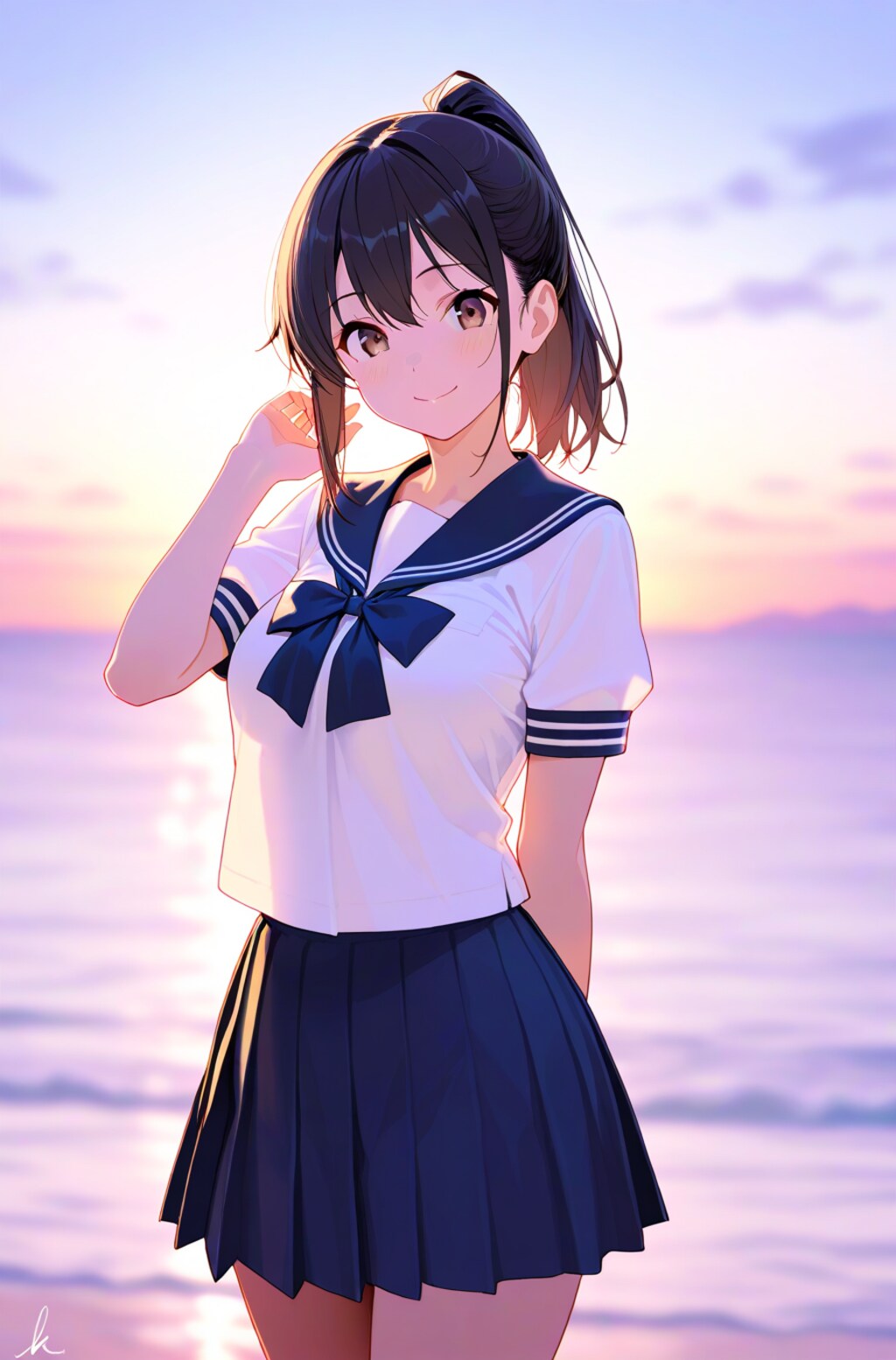 セーラー服の美少女