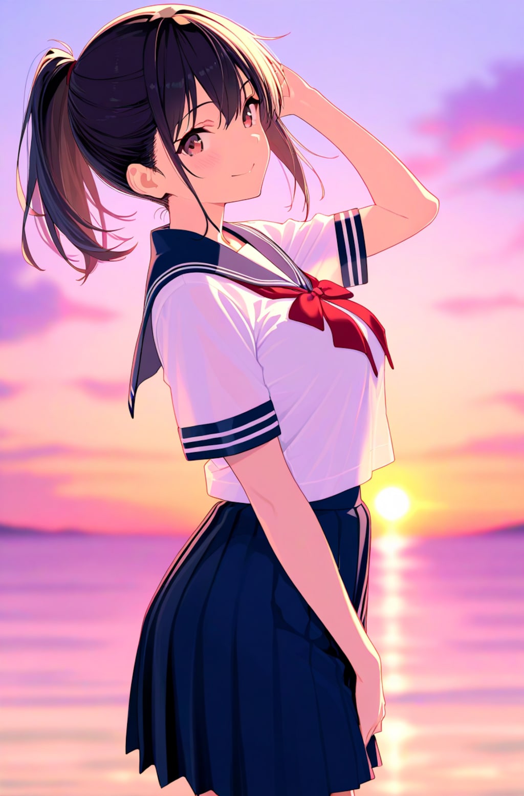 セーラー服の美少女