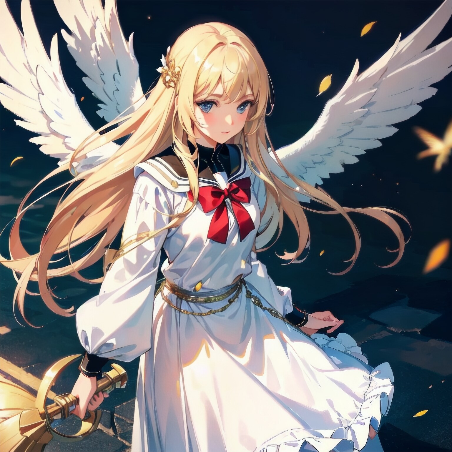 翼を持った戦闘少女