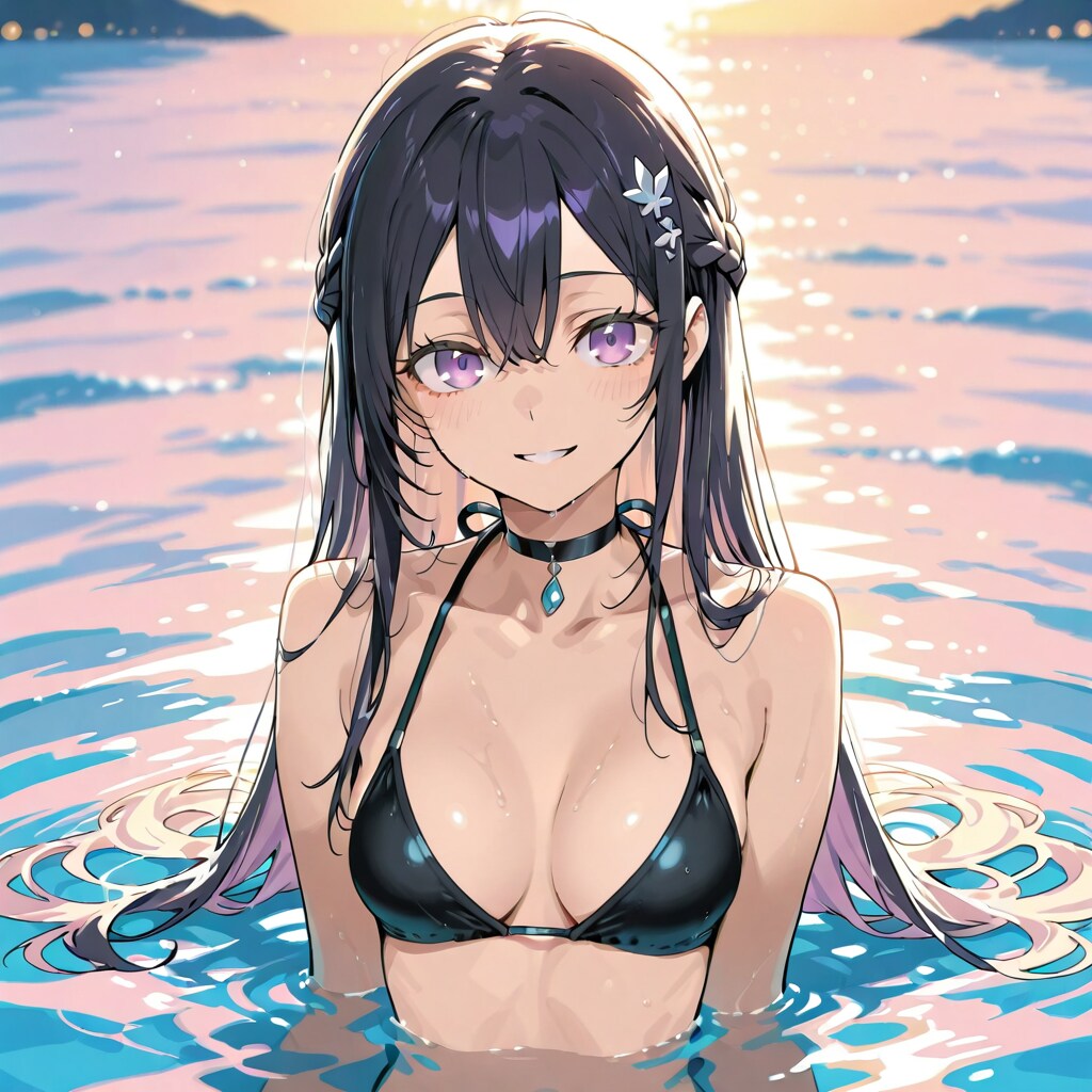 水面の少女