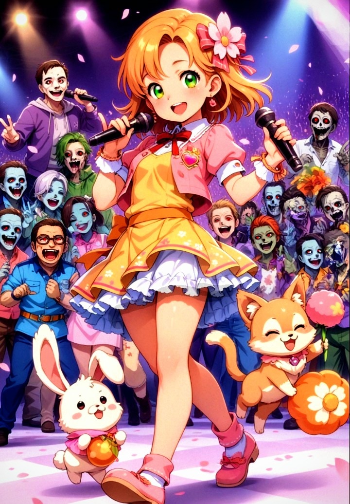 解説文生成実験。　　　　　　　　　　　　　　生成されたのは、　　　　　　　　　　　　　　春のスプリミョーネちゃん🌸🧟‍♀