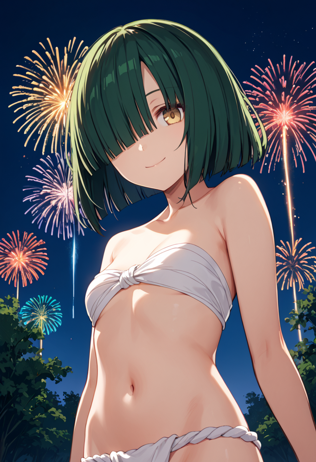 夏祭りを抜け出して1(ぶんどし)