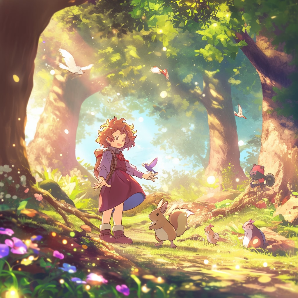 動物と女の子 animals and girl