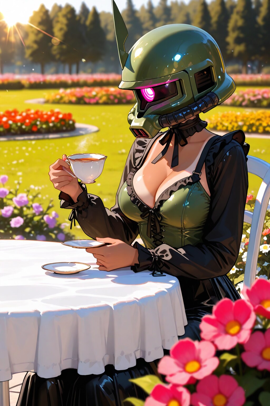 ザク子ちゃん、はじめてのお茶会