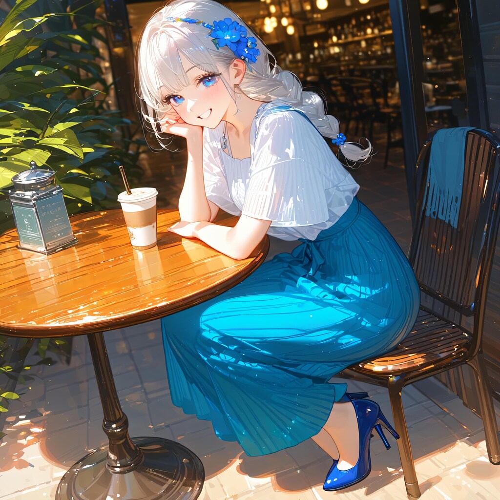 春のカフェテラス