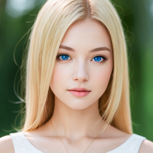 photo realistic, 1girl, blond hair, blue eyes