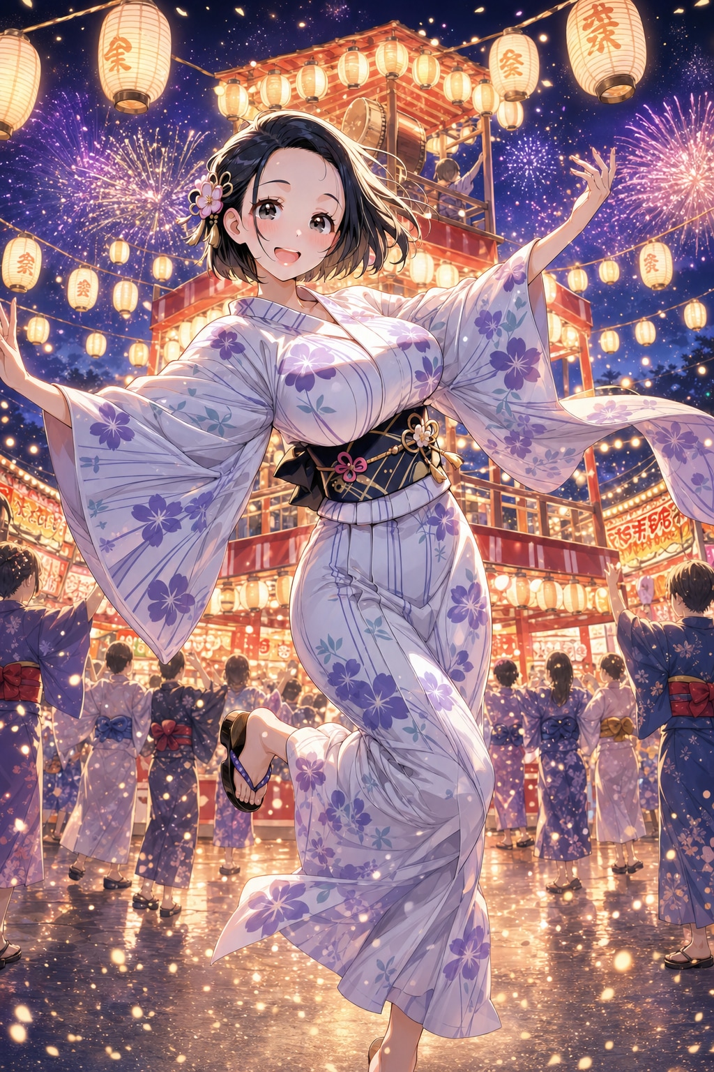 夏宵に舞う君 | の人気AIイラスト・グラビア