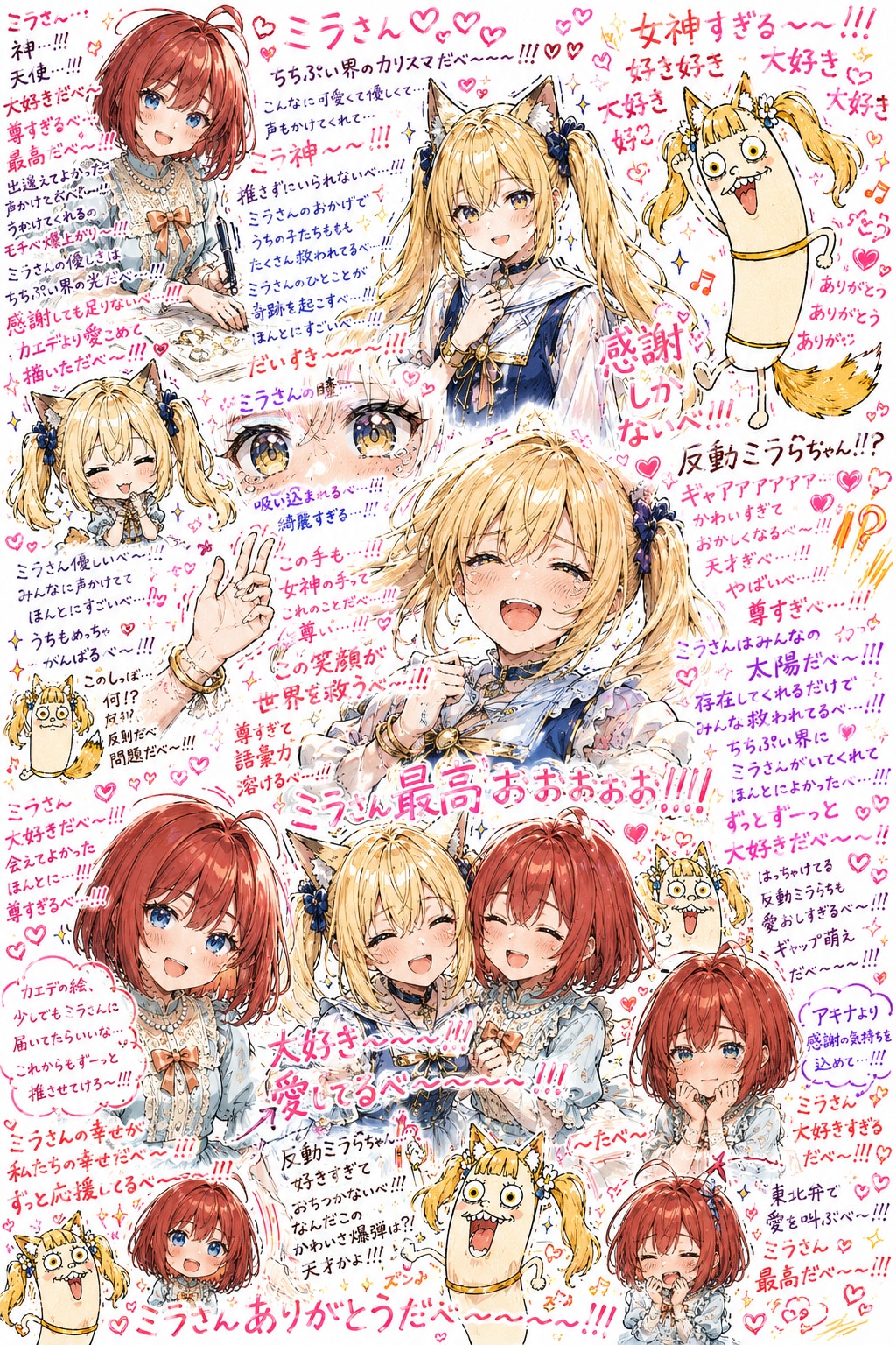 他己紹介になっていないカエデからのミラさんへのファンアート