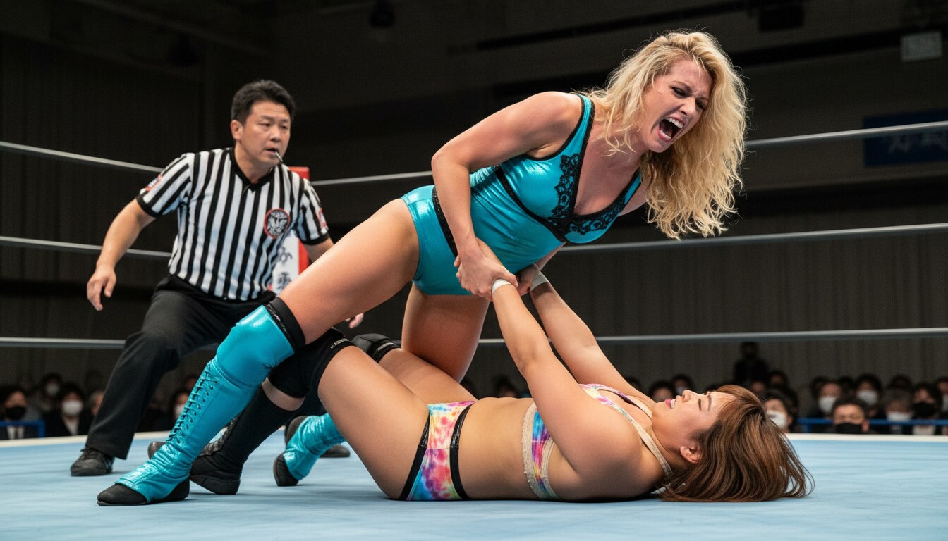 女子プロレス　日米対決