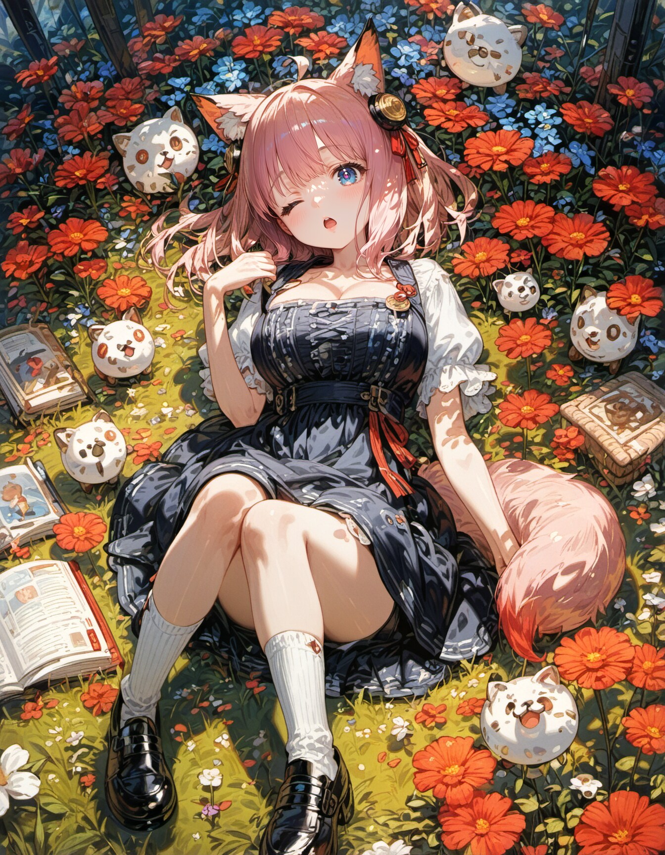 on grass | の人気AIイラスト・グラビア