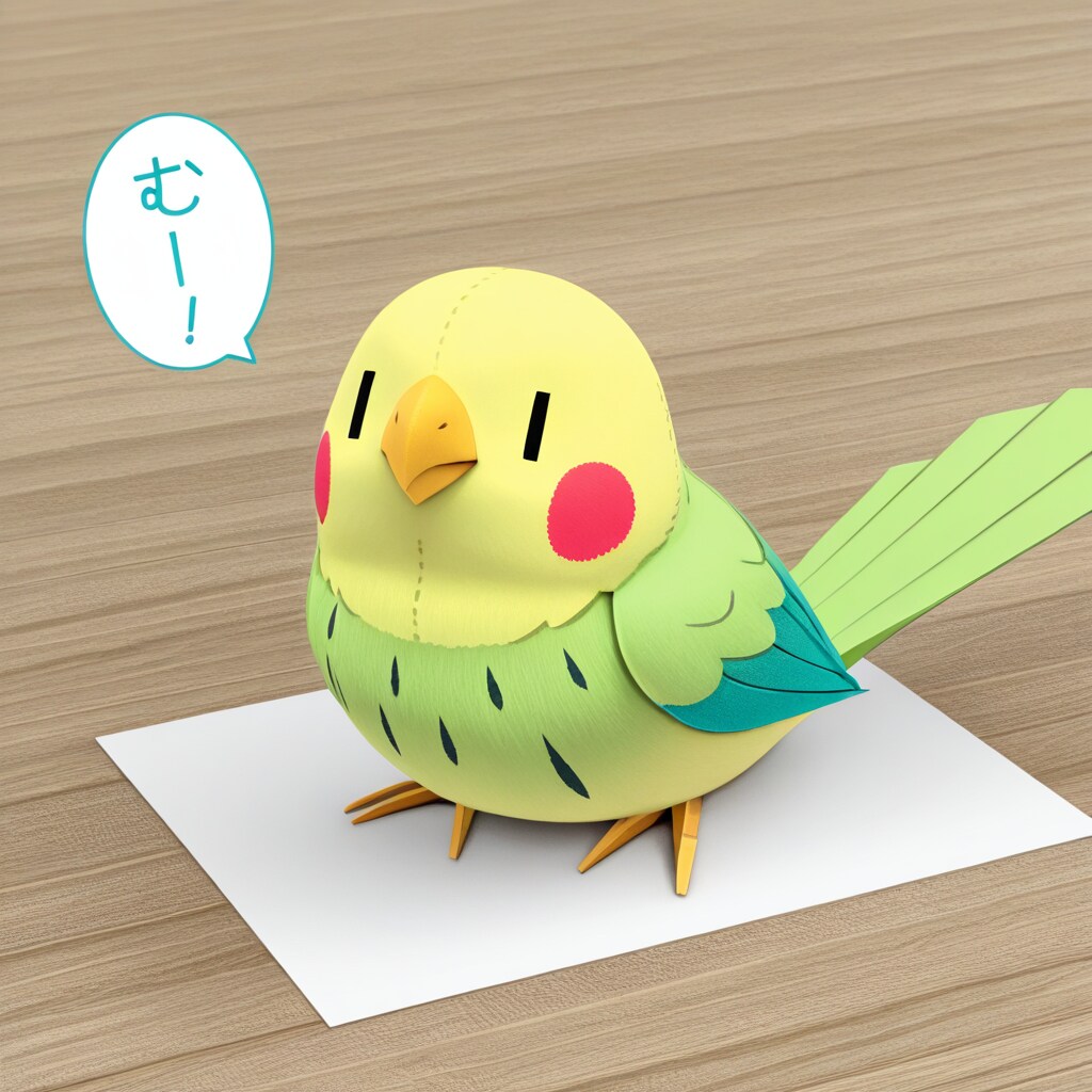 ペーパー喋るインコ