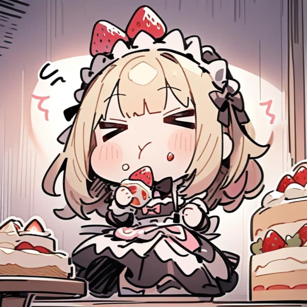 🍰苺ケーキが食べてみたい系苺ケーキ、苺ケーキメイドちゃんにメタモルフォーゼからの苺ケーキを食す🍰