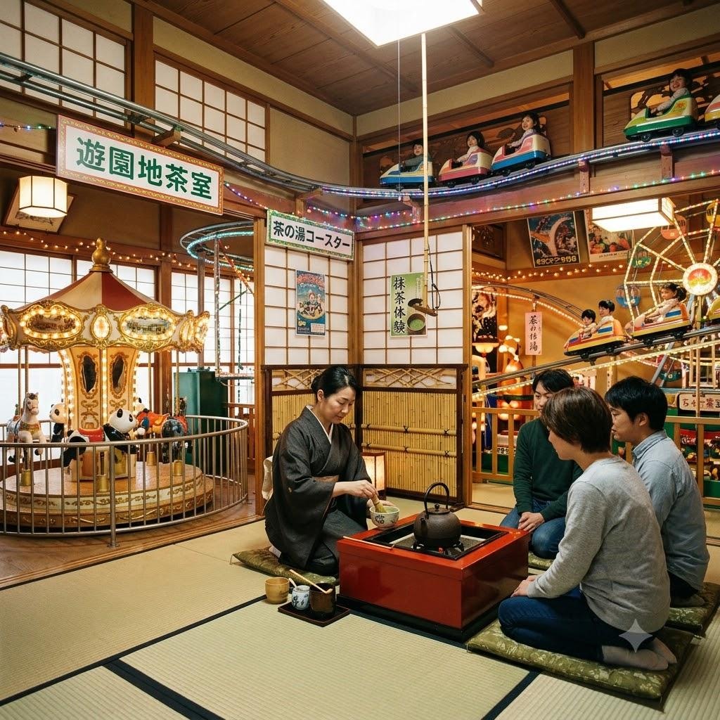 遊園地っぽい茶室
