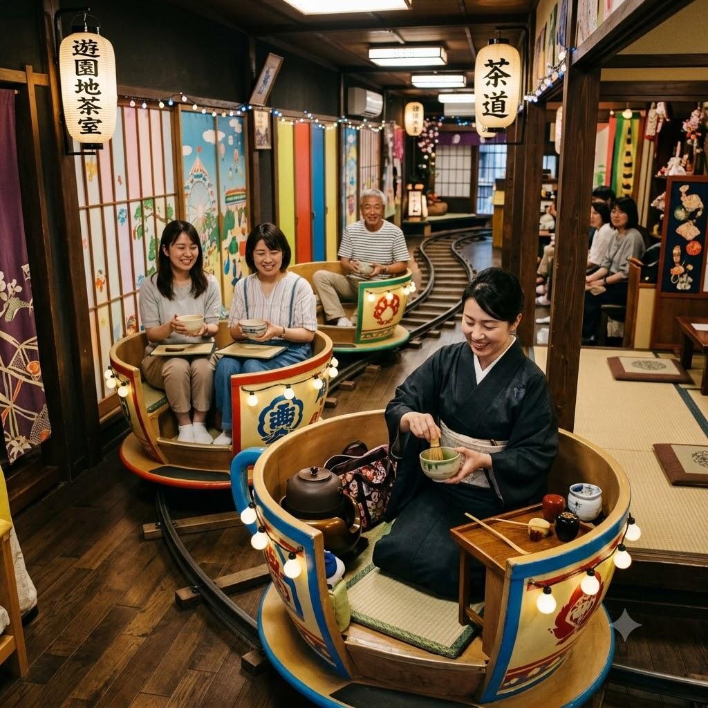 遊園地っぽい茶室