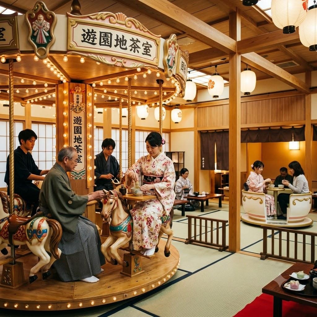 遊園地っぽい茶室