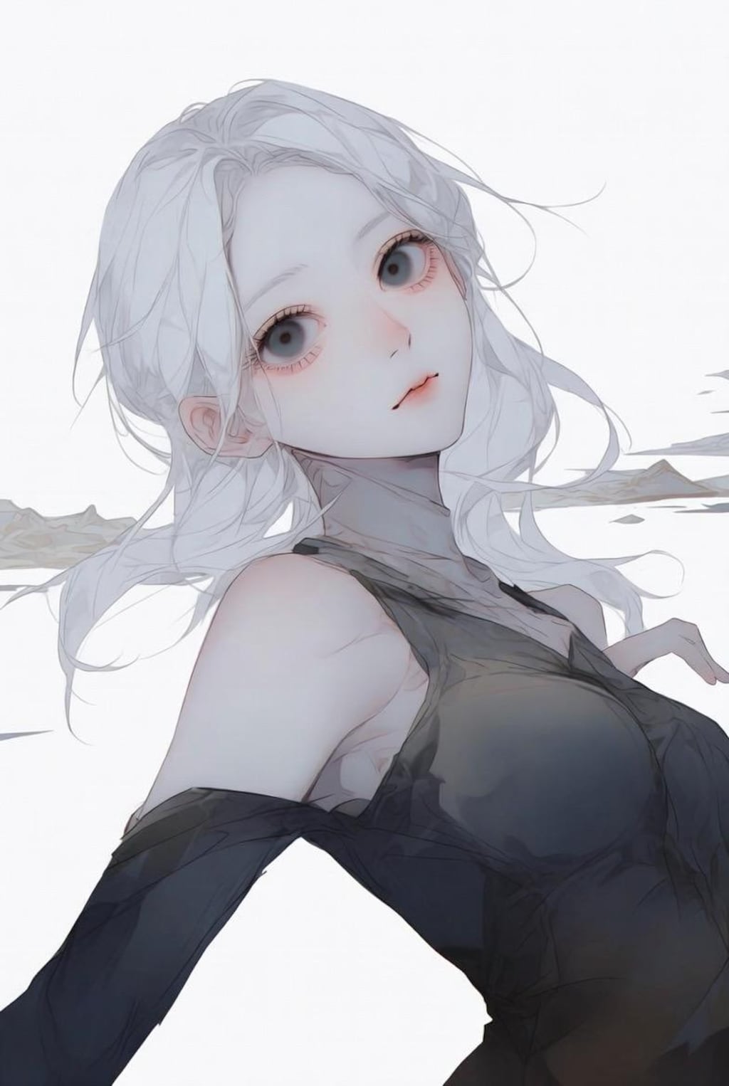 銀髪美女