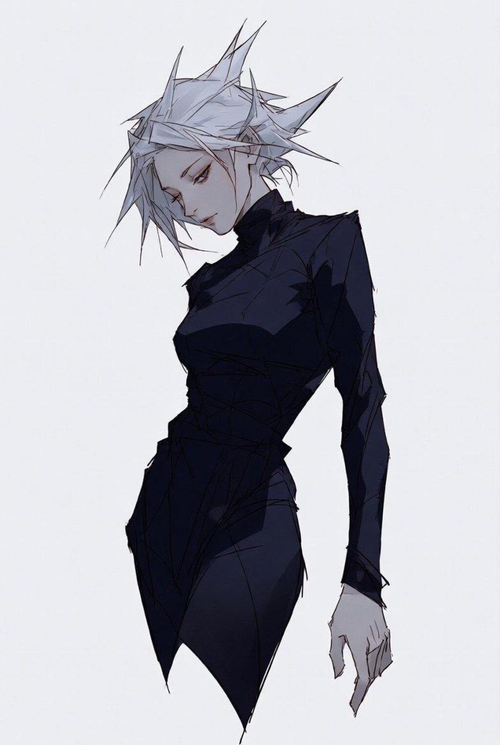 銀髪美女
