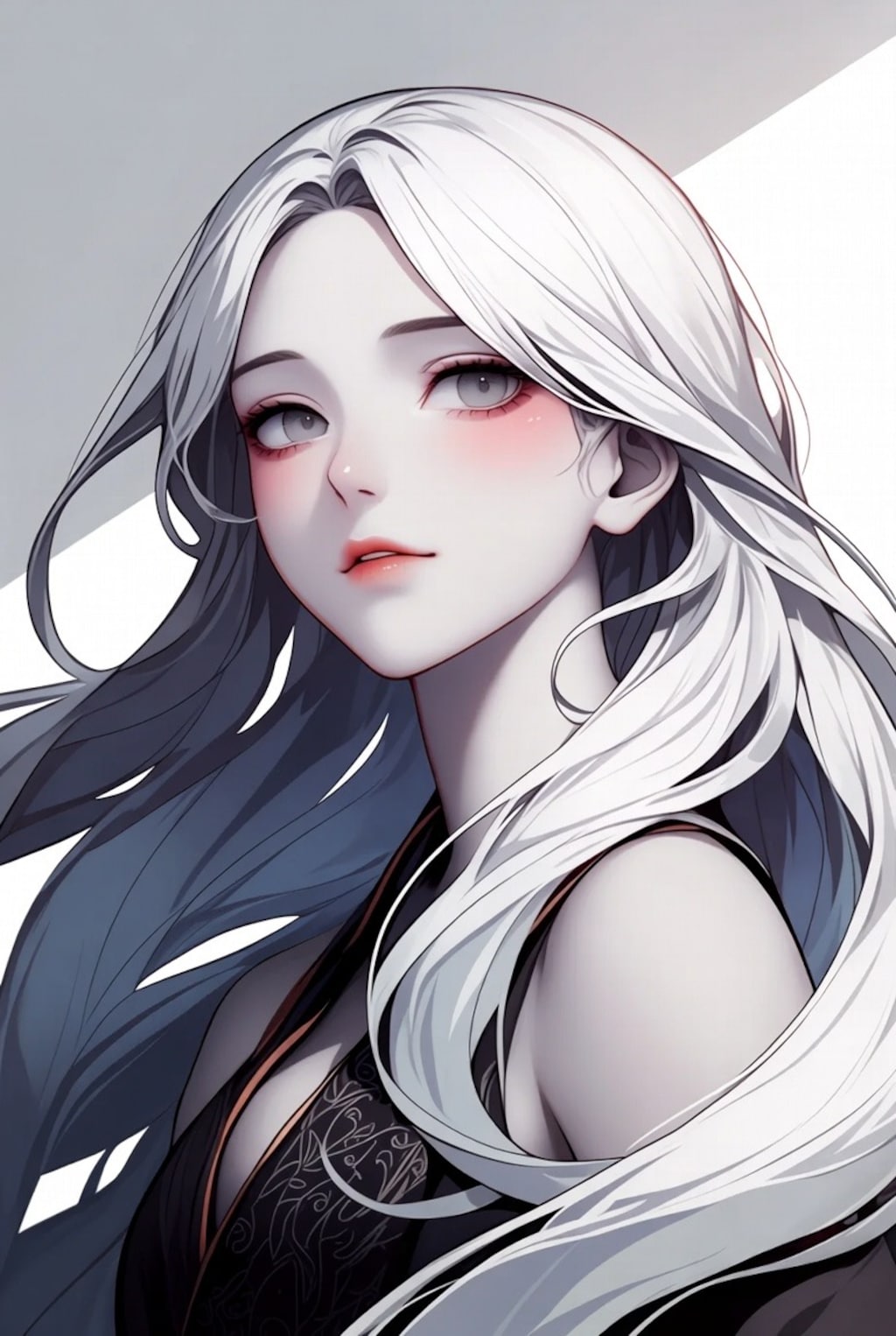 銀髪美女
