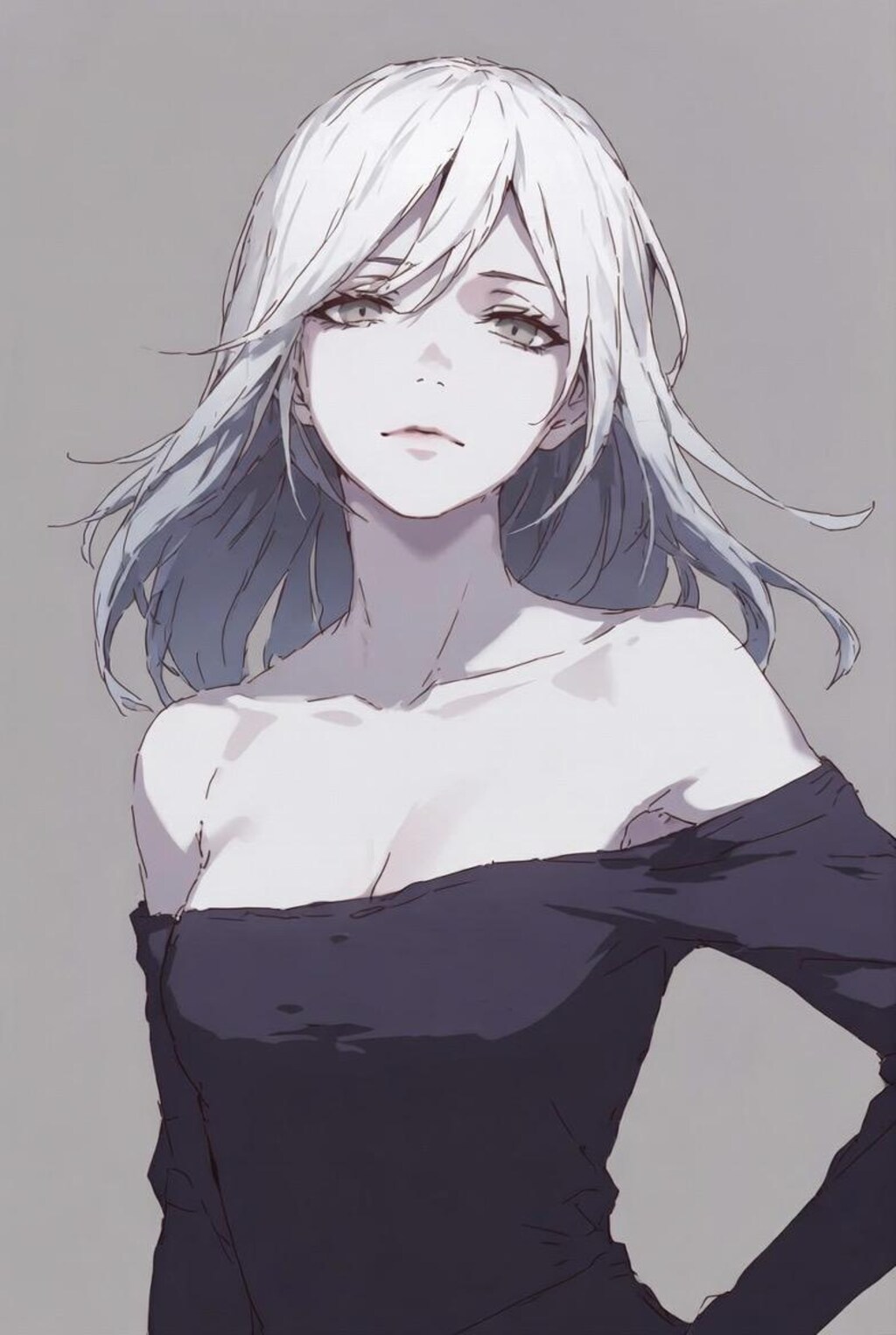 銀髪美女