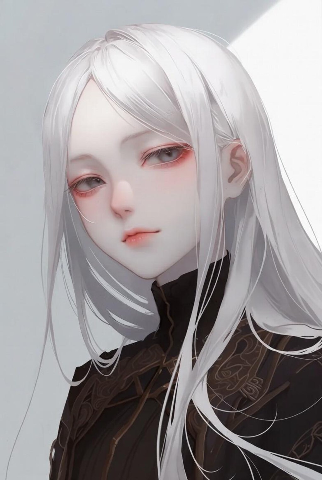 銀髪美女