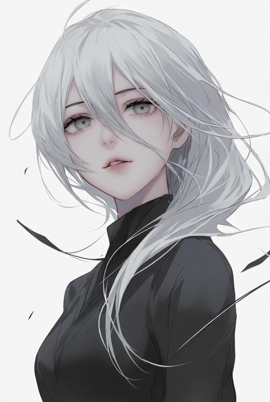 銀髪美女