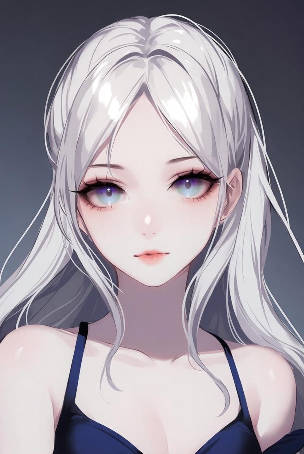 銀髪美女