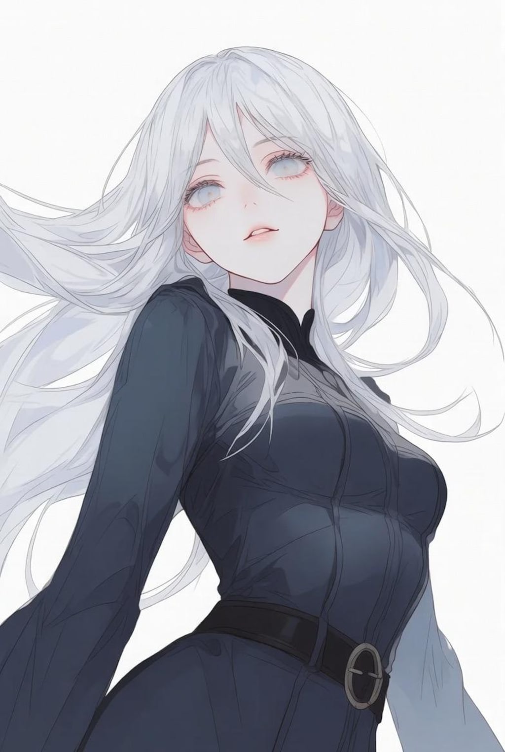 銀髪美女