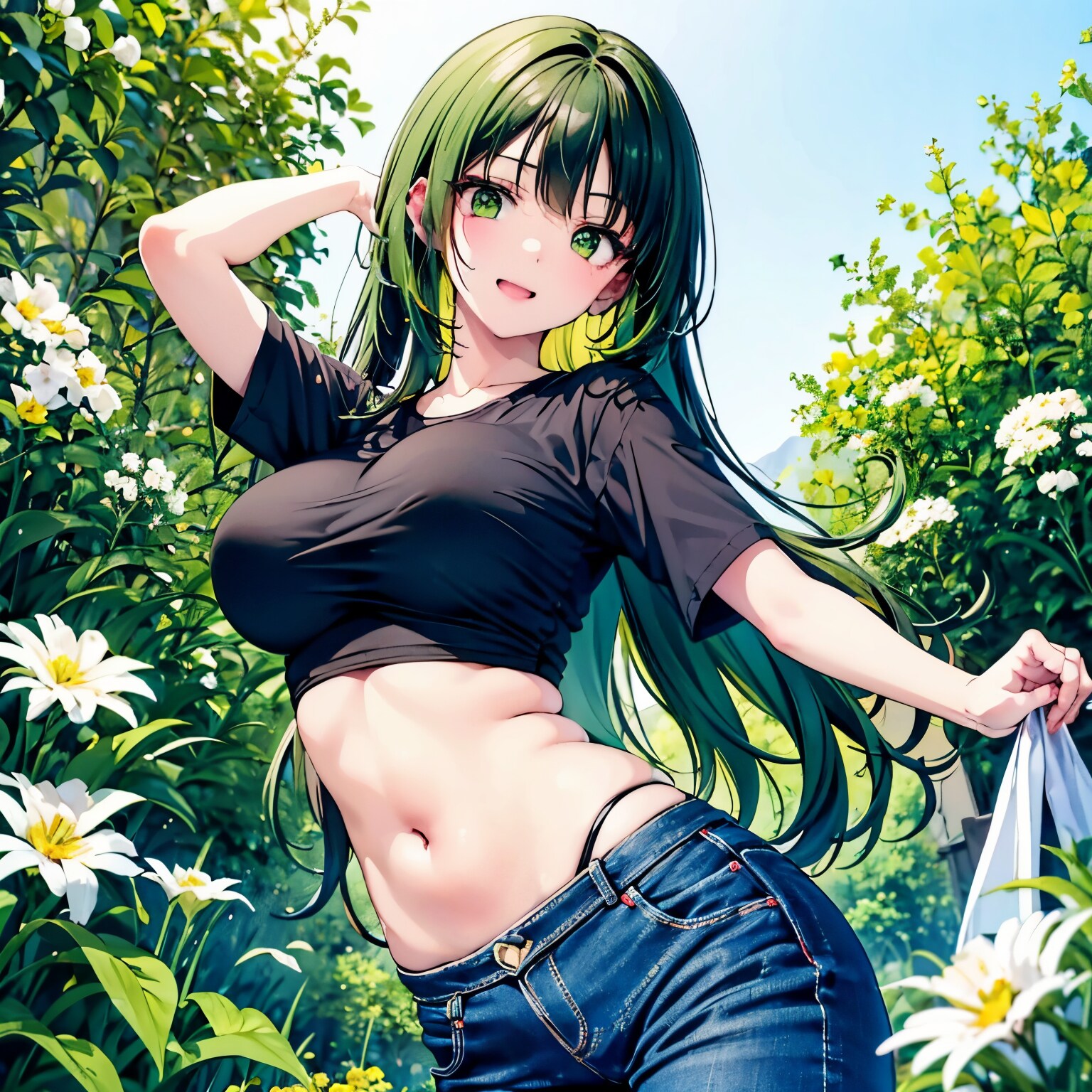 緑髪美女2