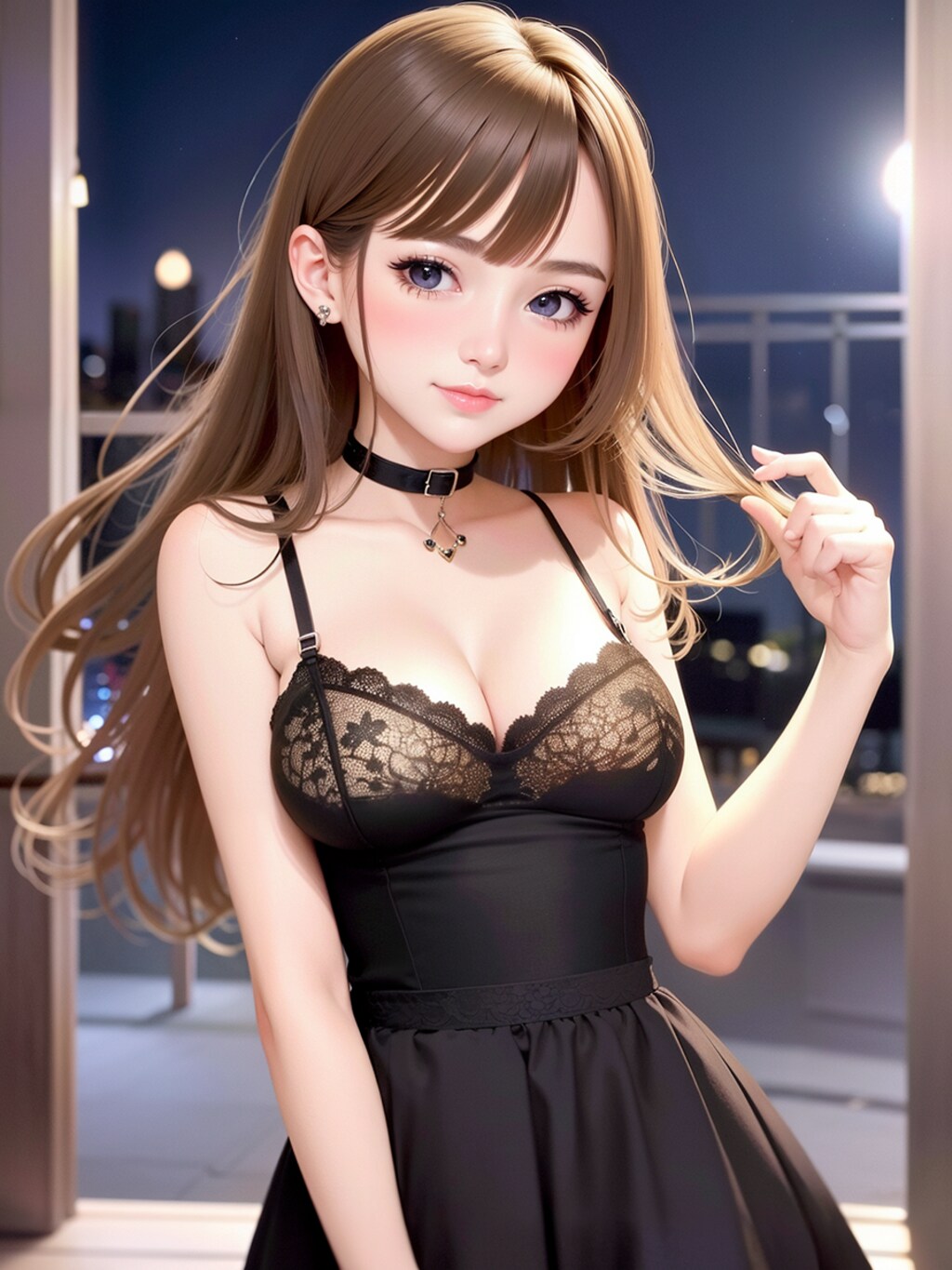 夜景キャミドレス