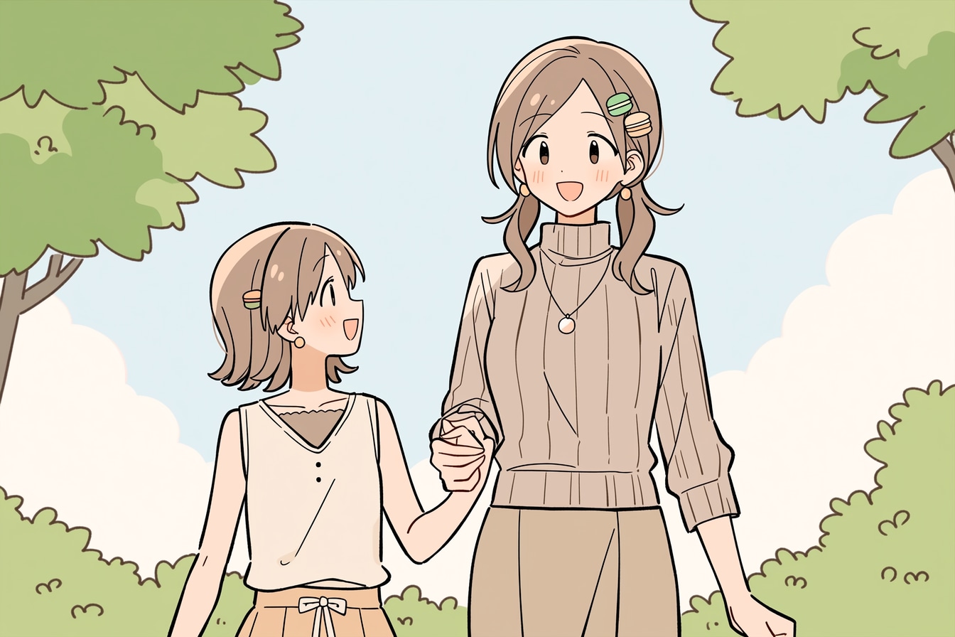 母と娘423 | の人気AIイラスト・グラビア