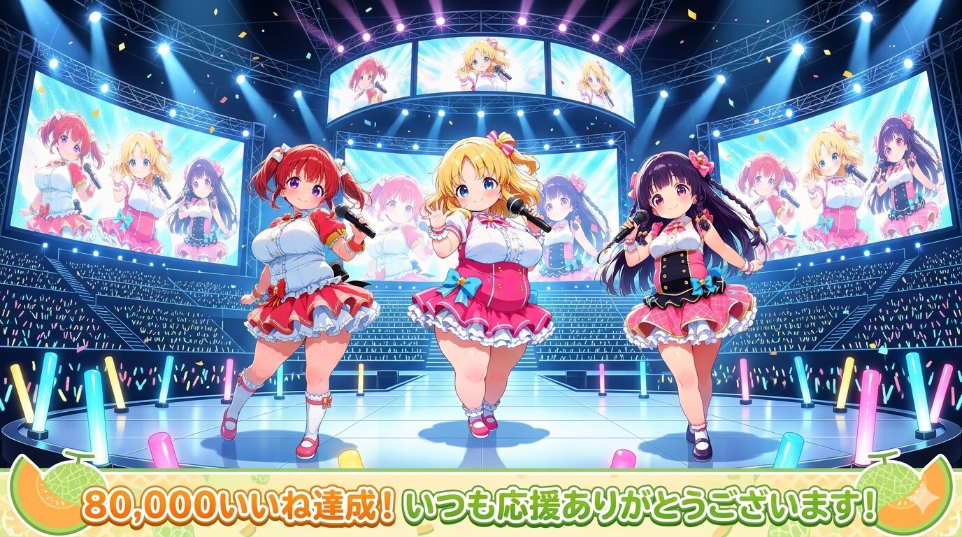 80,000 いいね達成！！応援大感謝です！！！ | の人気AIイラスト・グラビア