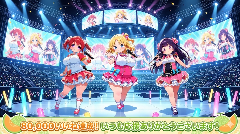 80,000 いいね達成！！応援大感謝です！！！
