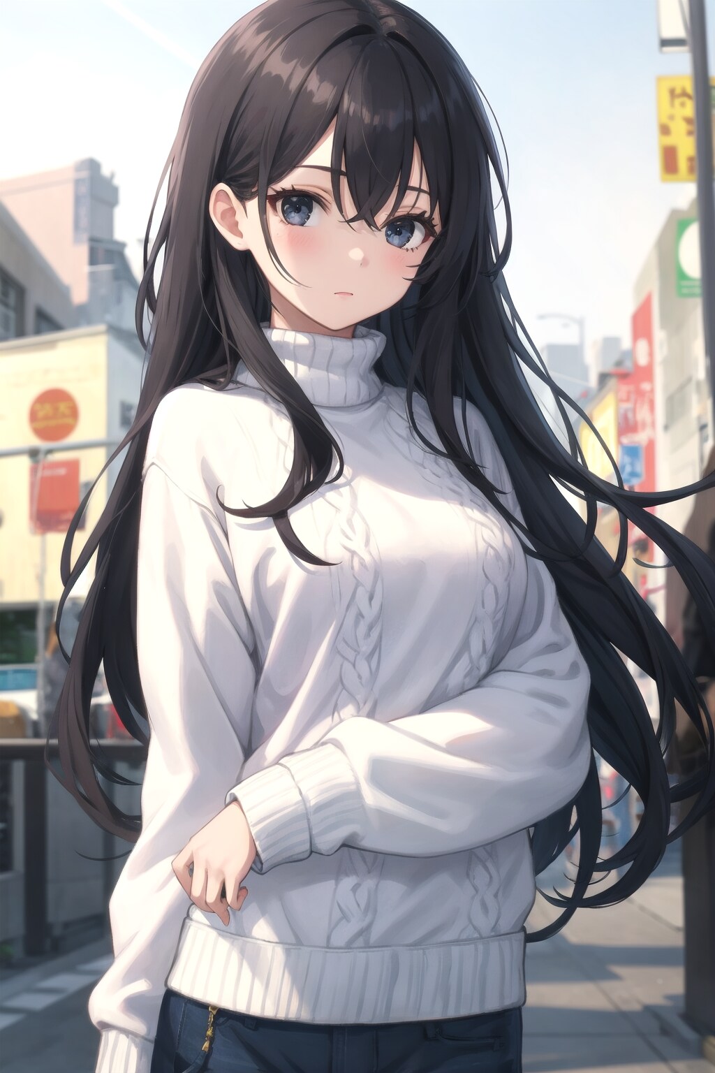 基本プロンプト+萌え袖